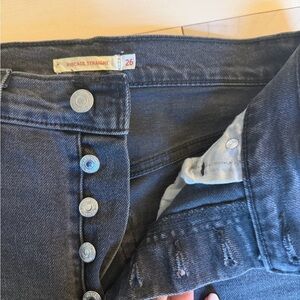 Levi’s Ribcage Straight - faded black